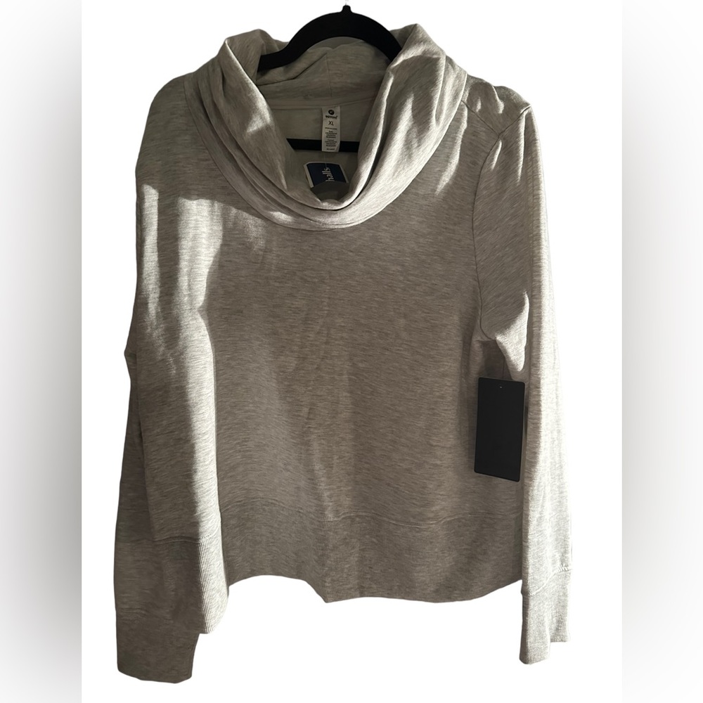 90 Degrees by Reflex Cowl neck sweatshirt XL GRAY NWT